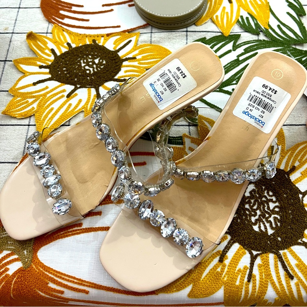 Rampage Large Gem Kitten Heels